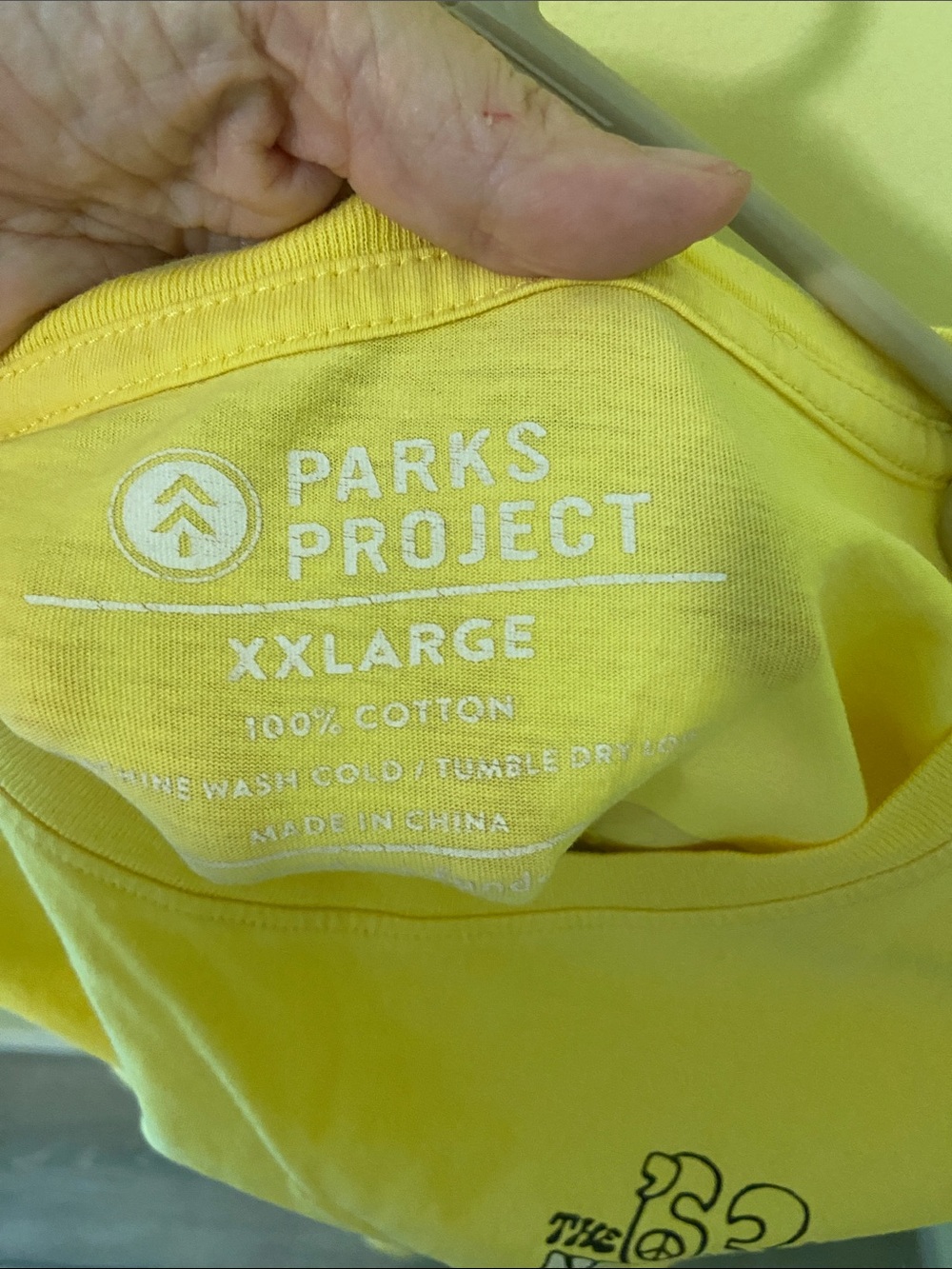 Parks Project Bright Yellow Logo Tee - Picture 2 of 3